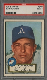 1952 Topps #340 Bob Hooper - PSA NM 7
